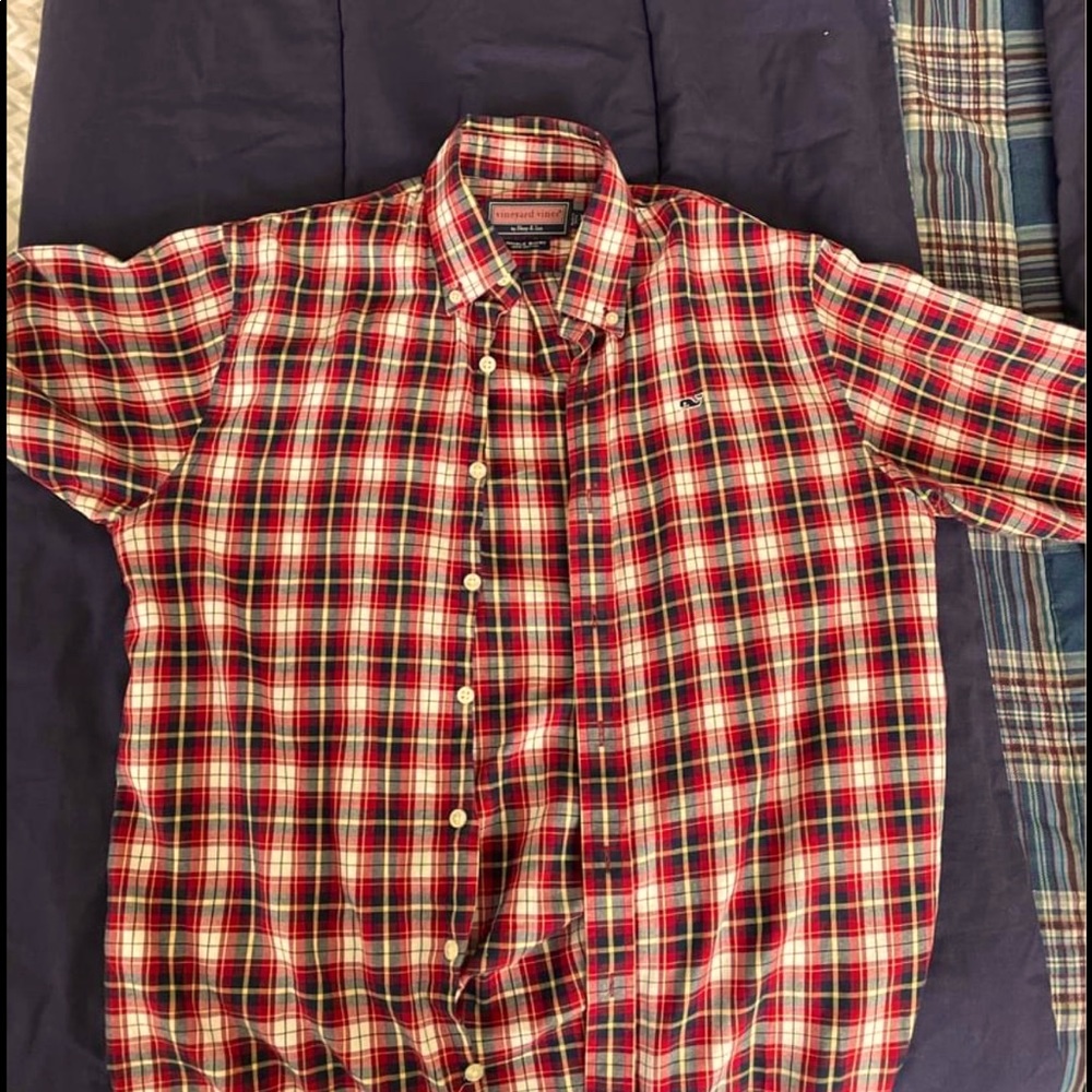 vineyard vines flannel button down shirt